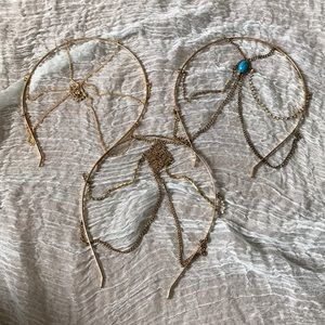 Claire’s Gold Chain Headbands